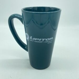 Lipitor Tall Teal Mug Pharmaceutical Promo Coffee Cup Medical-Core Ceramic Promo